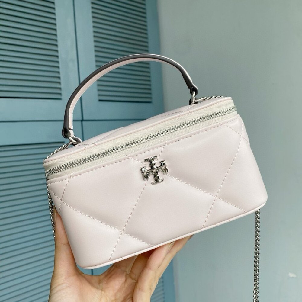 Tory Burch Logo Box Chain Shoulder Tote